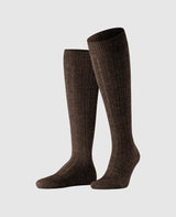 FALKE Carpet in Shoe Men's Knee-High Socks - dark brown