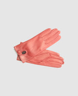 Gloves with snap fastener - Bordeaux