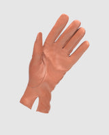 Fine Leather Gloves - Reddish Brown