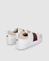 Turin Tennis Sneaker NP - White/Bordo