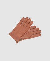 Gloves with zipper - Light brown