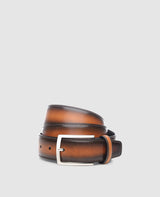 Patina men's belt in Whiskey - Whiskey