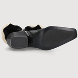 BETTINA WINTER ANKLE BOOT 50 - Black/Natural