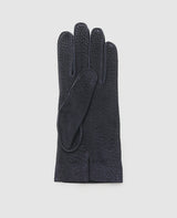 Wild boar leather gloves - Dark brown