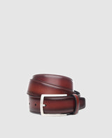 Patina men's belt in Brandy - Brandy