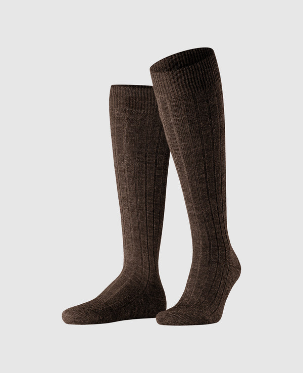 FALKE Carpet in Shoe Men's Knee-High Socks - dark brown