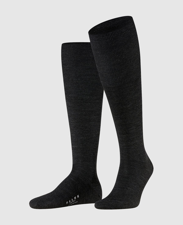 Falke "Airport" long - anthracite mel.