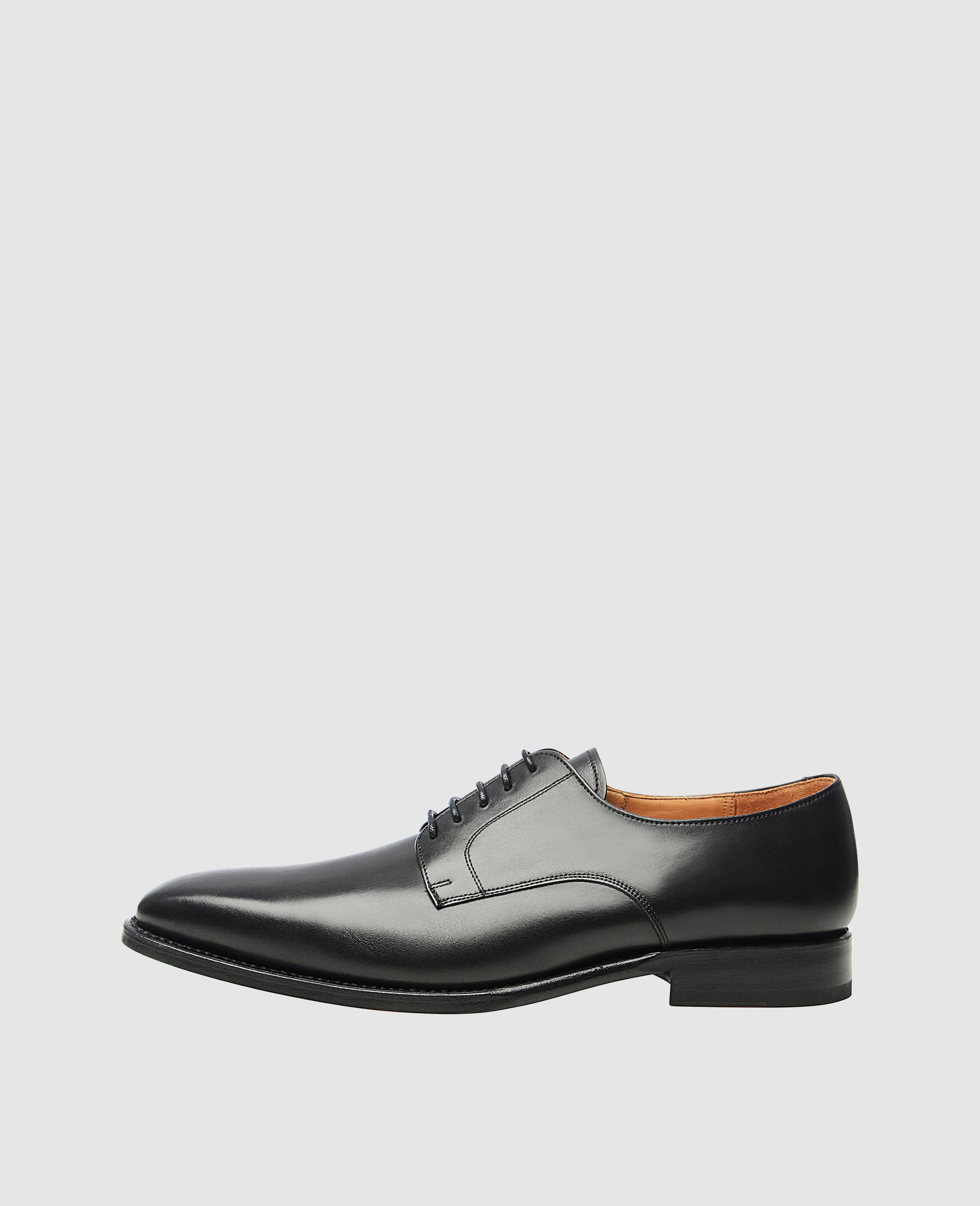 Model number 533 - Black Goodyear-welted Plain Derby | Shoepassion