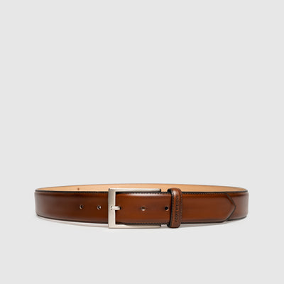 Men's leather belt