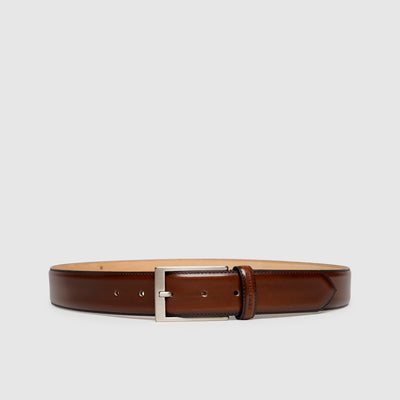 Men's leather belt