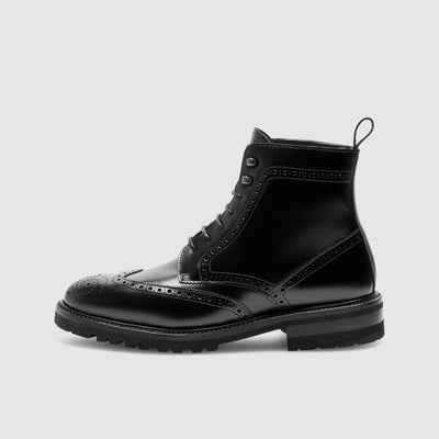 Black boots for men