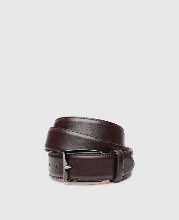 Men's belt in Coffee - Coffee