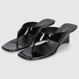 VINNIE WEDGE THONG 5 - Black