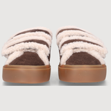 SHEARLING LOW VELCRO - Dark Brown