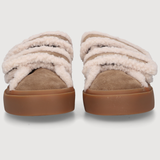 SHEARLING LOW VELCRO - Light Beige