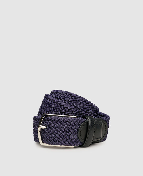 Braided Belt - Dark Blue