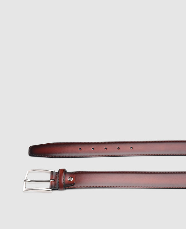 Men’s Patina belt in nut - Nut