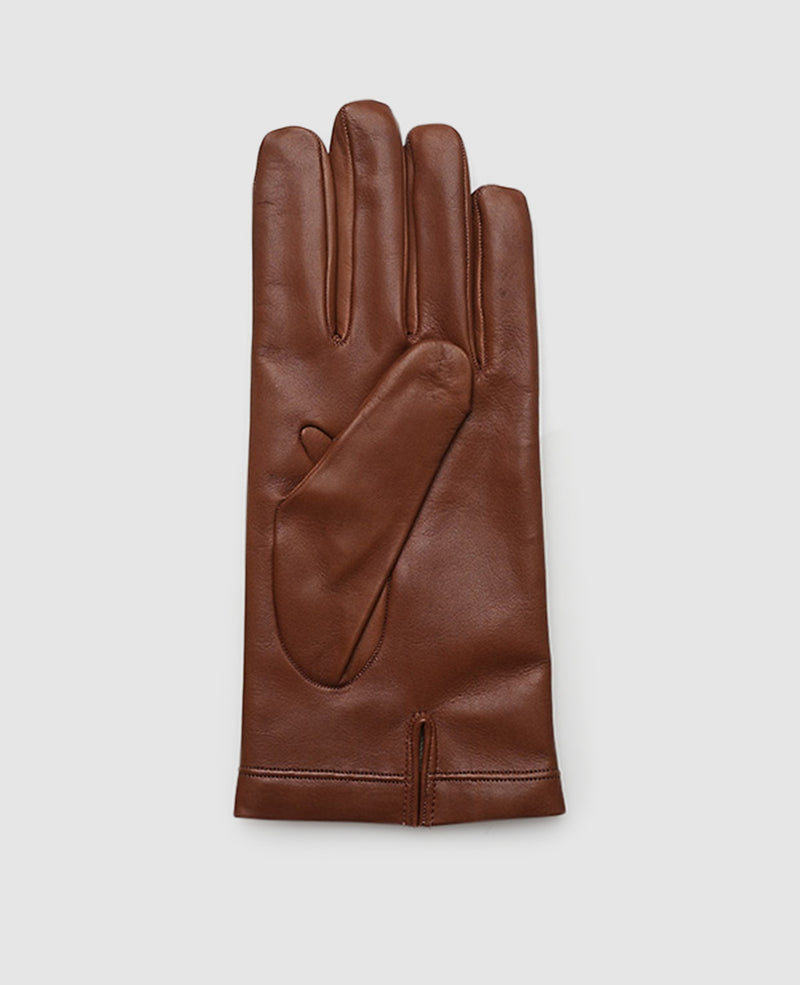 Fine leather gloves - Light Brown